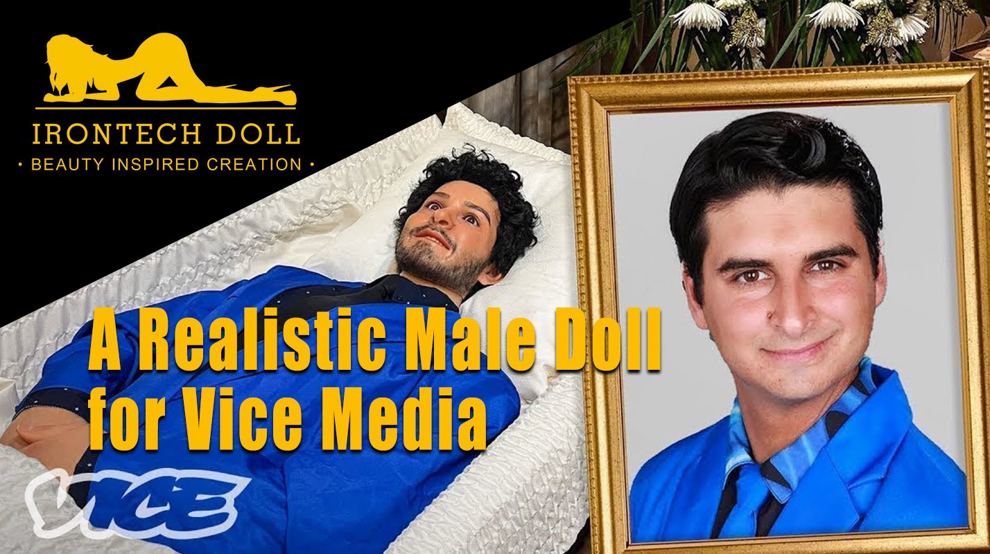 Nous avons fabriqué cette poupée masculine utilisée dans la vidéo Vice Media