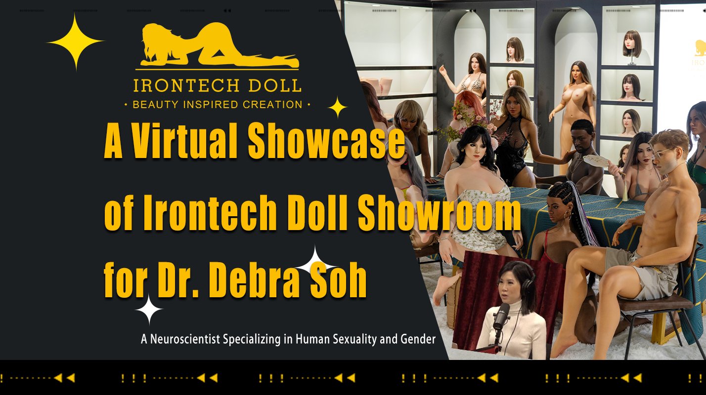 Une vitrine virtuelle de la salle d'exposition de poupées Irontech pour le Dr Debra Soh