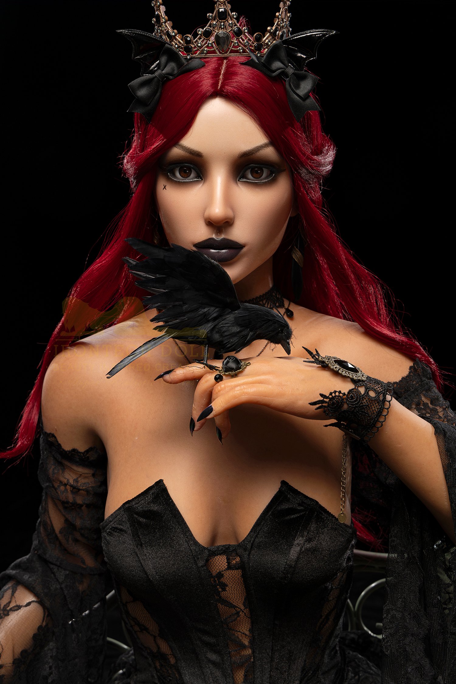 Poupée Sexuelle Gothique Cheveux Rouges 169cm S47 Gia
