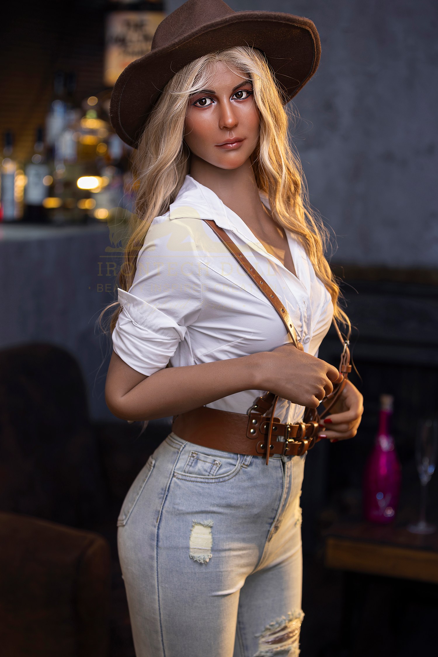 Poupée sexuelle Cowgirl Veronica TPE 162cm S50